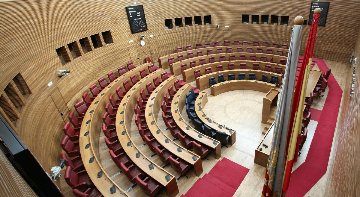 Hemiciclo Corts Valencianes (web Corts Valencianes).