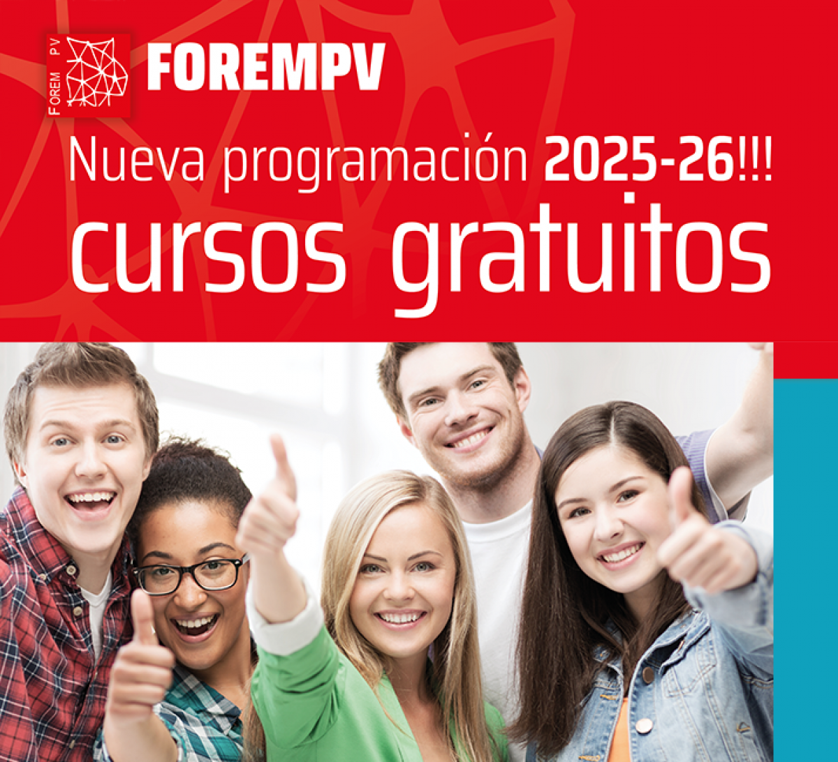 Cartel oferta formativa FOREM PV 2025-26