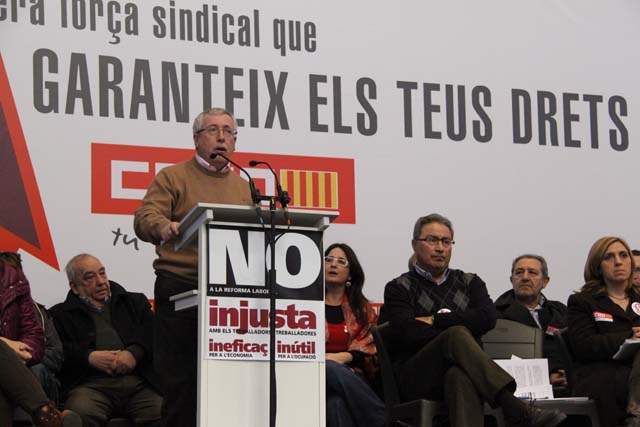 Intervencin de Toxo en la asamblea.
