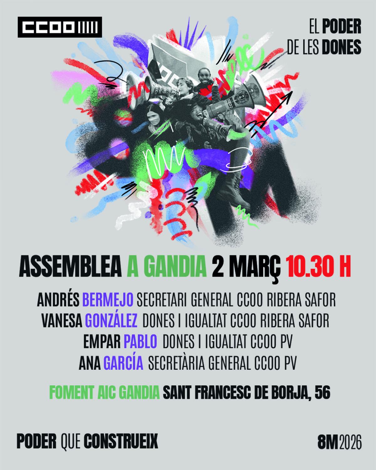 Assemblea 8M a Gandia.