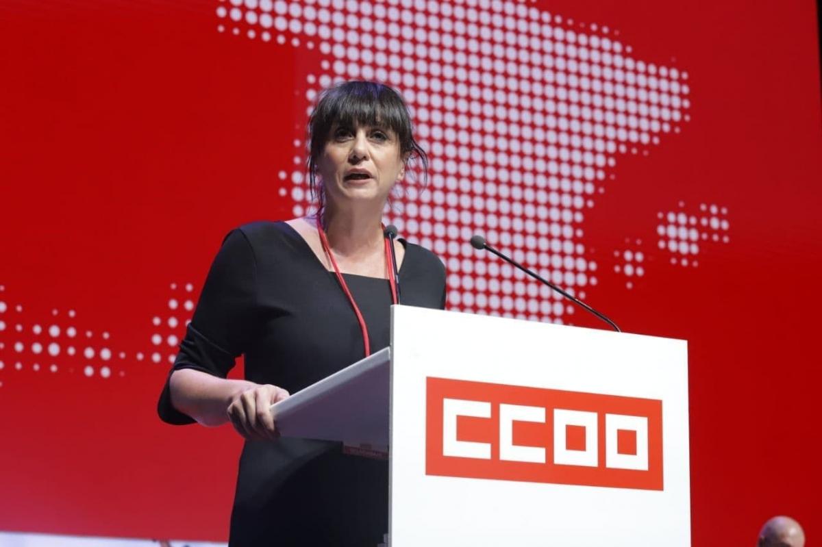 La secretaria general de CCOO de Industria durante su intervencin en el congreso
