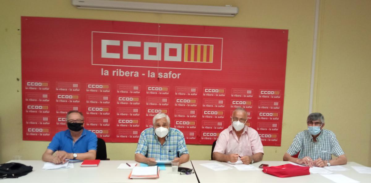 Reunió de la CE de CCOO Pensionistes en la Ribera-la Safor