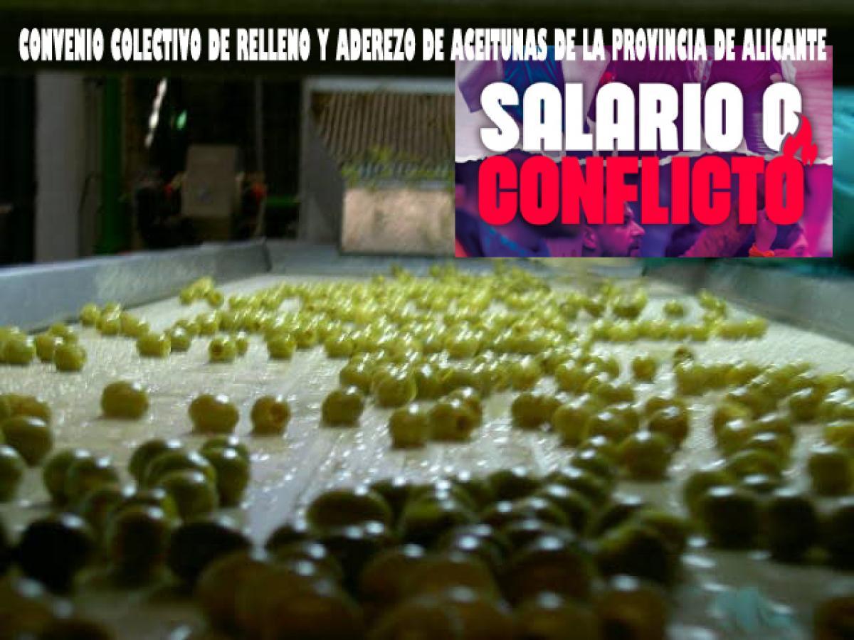 Negociacin convenio de relleno y aderezo de aceitunas de la provincia de Alicante.