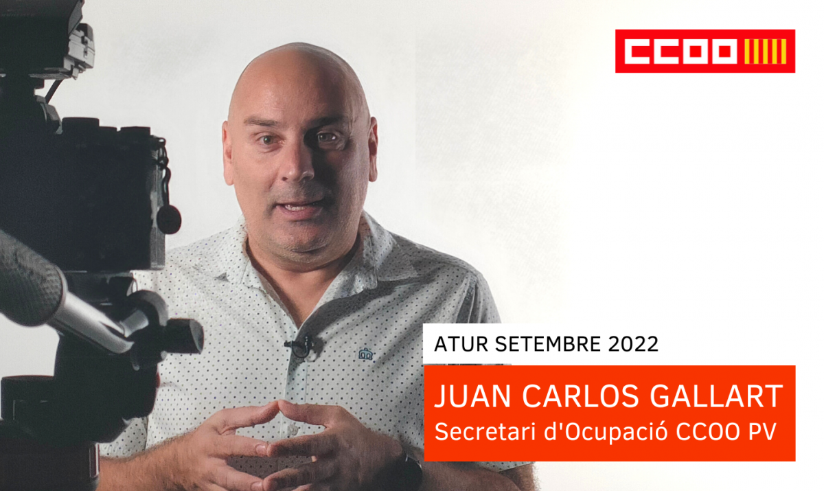Juan Carlos Gallart, secretari d'Ocupació i Política Institucional de CCOO PV.