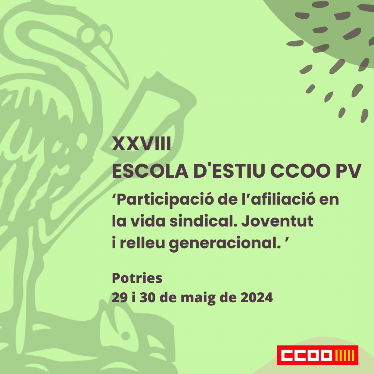 XXVIII Escola d'estiu de CCOO PV
