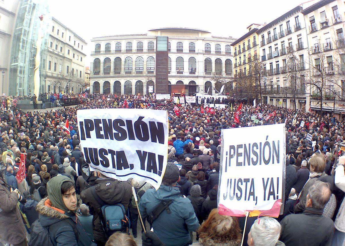 Manifestacin pensionistas el 17-03-2018