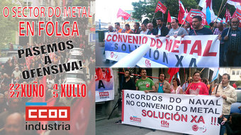 Llegan cuatro das de huelga al metal de A Corua
