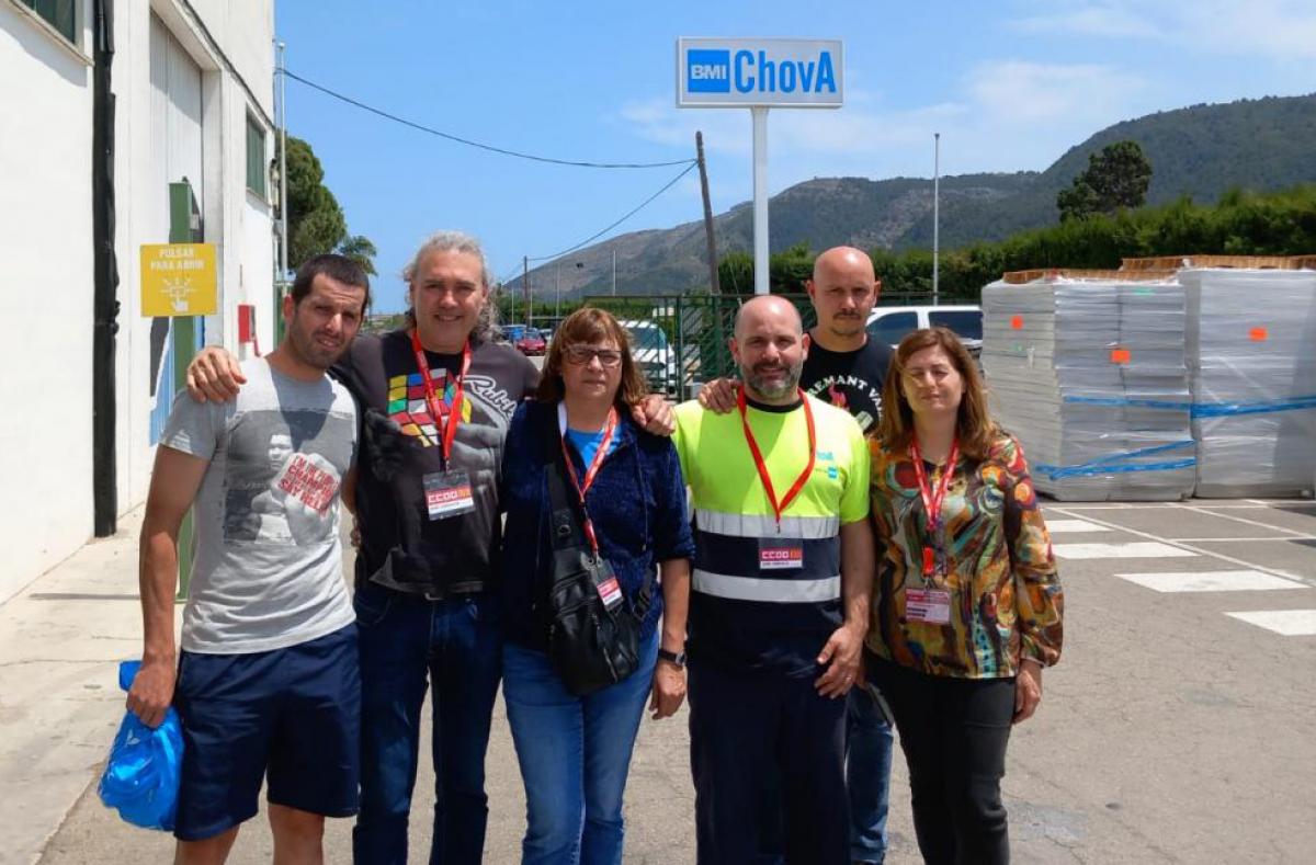 Representants de CCOO en la jornada electoral