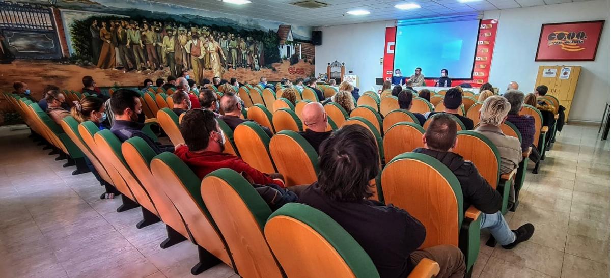 Intervenci del secretari d'Acci Sindical de CCOO PV, Jaume Mayor