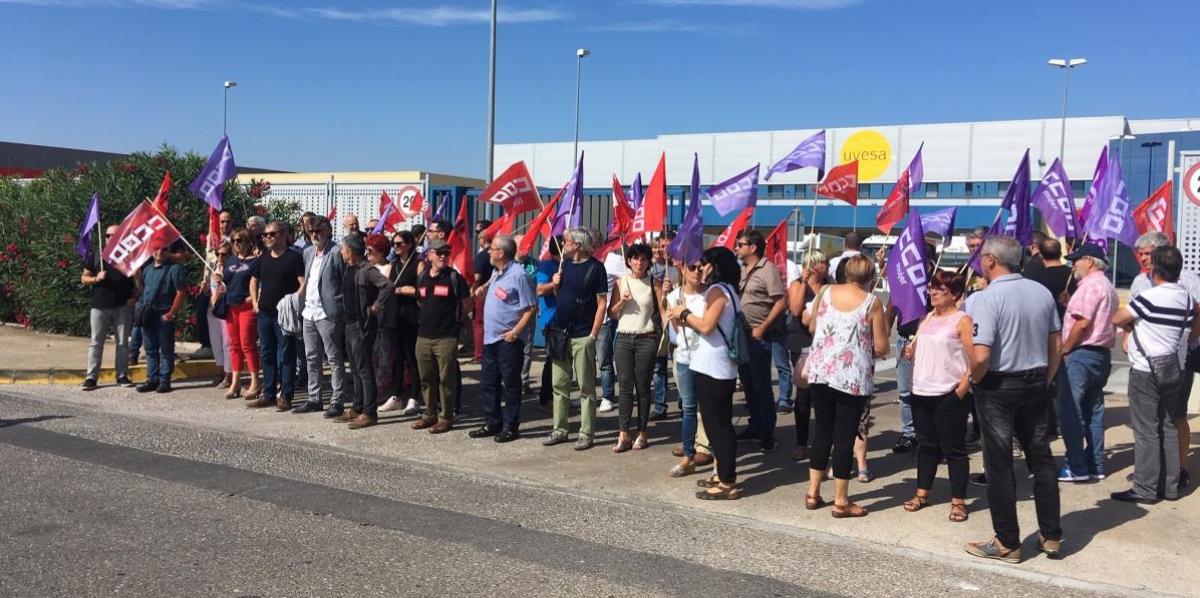En octubre CCOO se concentr ante Uvesa contra el fraude de los falsos autnomos