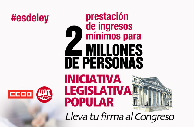 Jornada de debate sobre la ILP, el prximo jueves da 19, en Valencia.