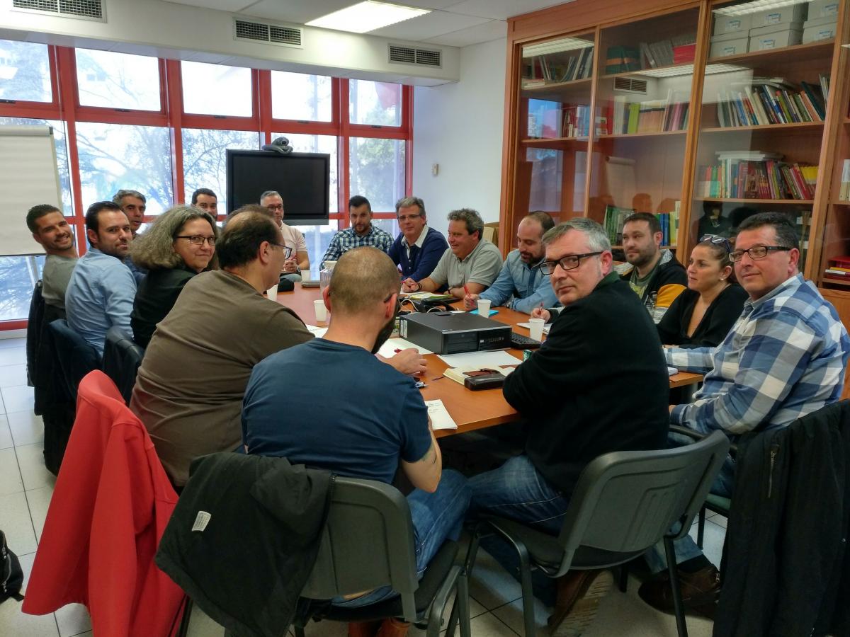 Mesa del sector areo de CCOO de Industria