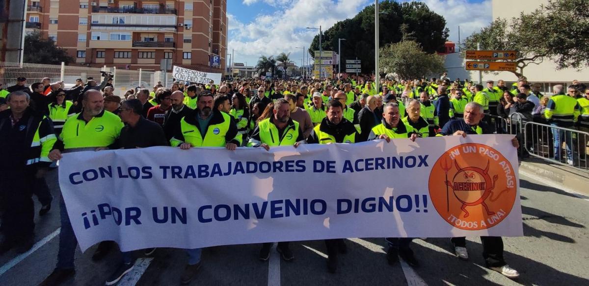 Movilizacin de la plantilla de Acerinox del 29 de febrero