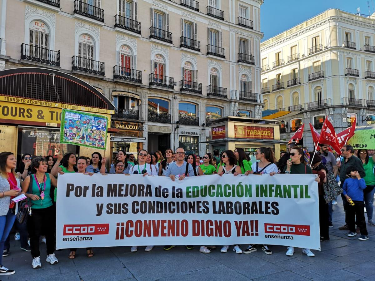 Continan las movilizaciones en Educacin Infantil