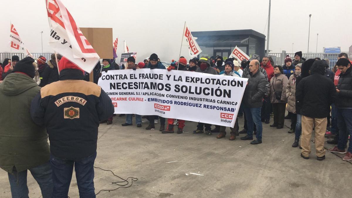 Huelga en Embutidos Rodrguez