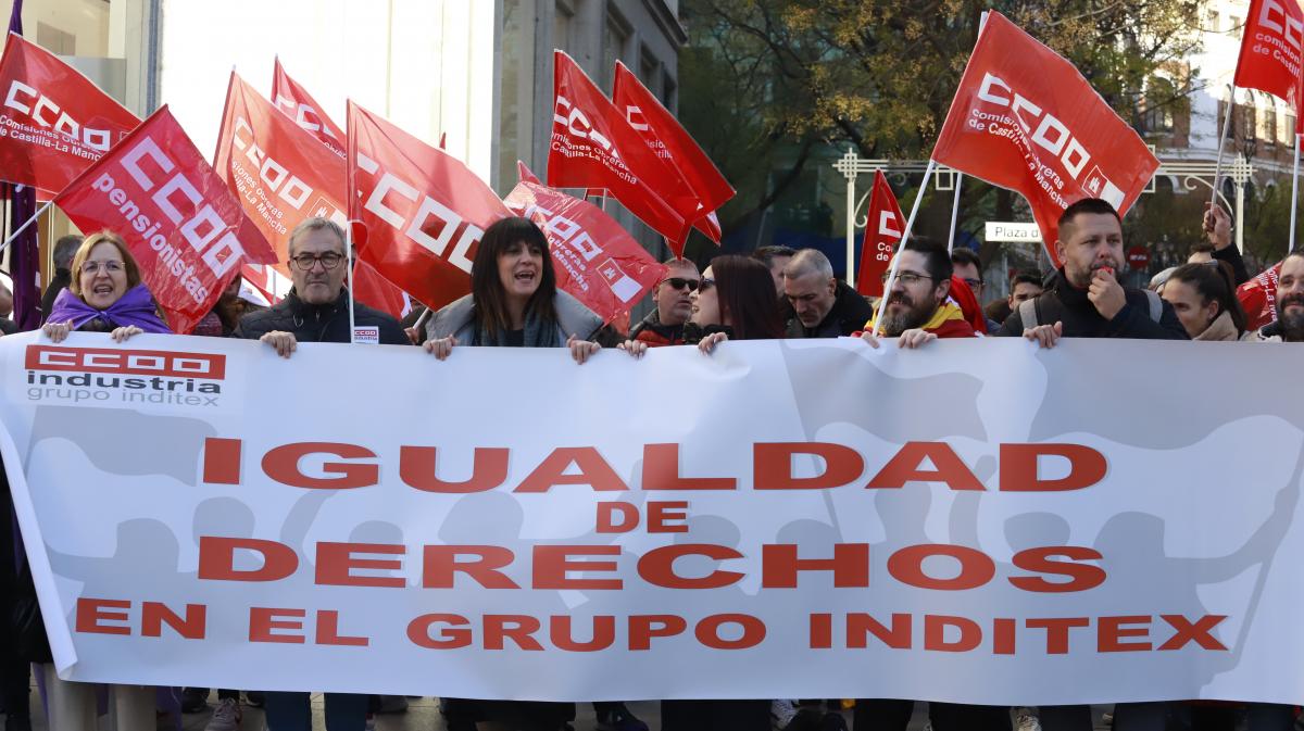 Concentracin de esta maana en el centro de Madrid