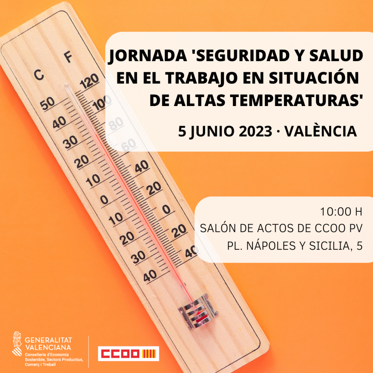 Jornada en CCOO PV.