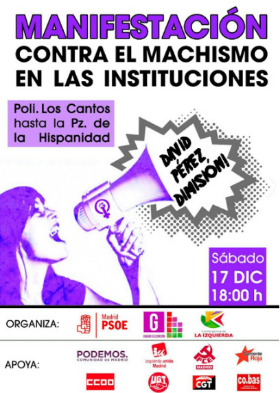 Manifestacin contra machismo en las instituciones