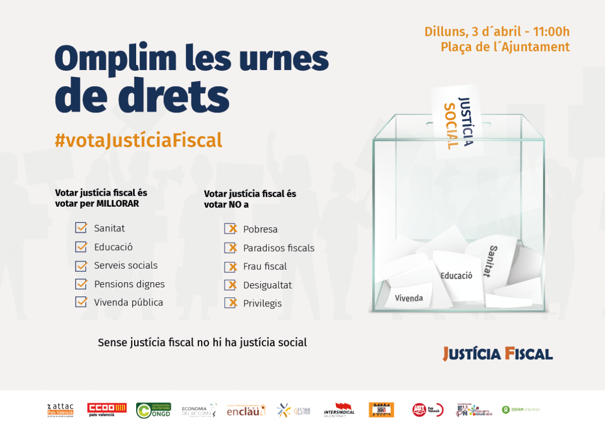 Cartell vota justcia fiscal