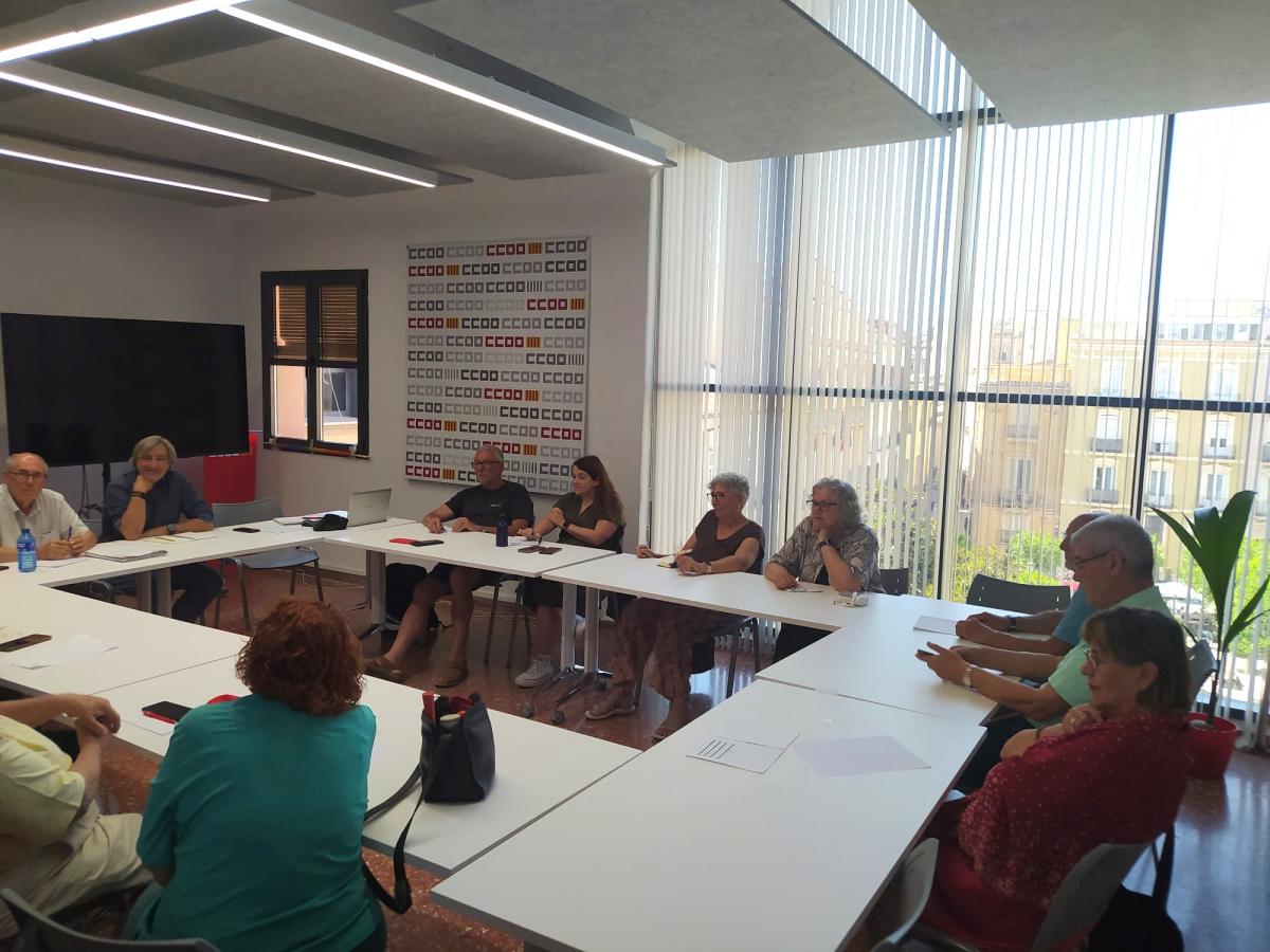 Encuentro en la sede de CCOO PV de Valencia