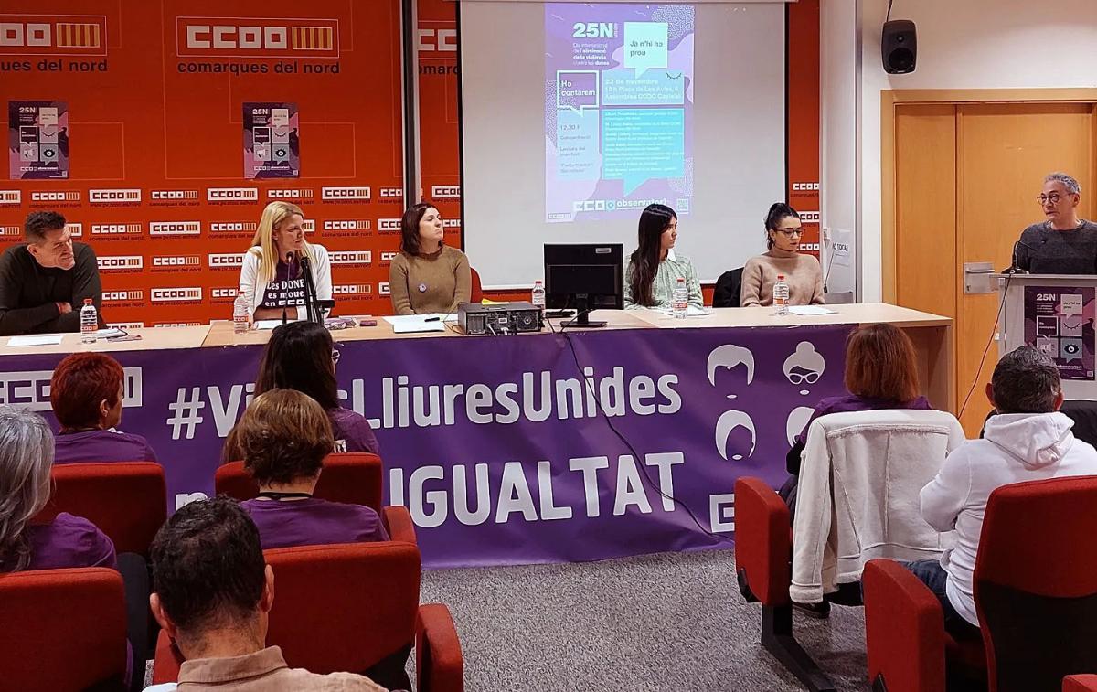 Intervenci del secretari general de CCOO Comarques del Nord, Albert Fernndez