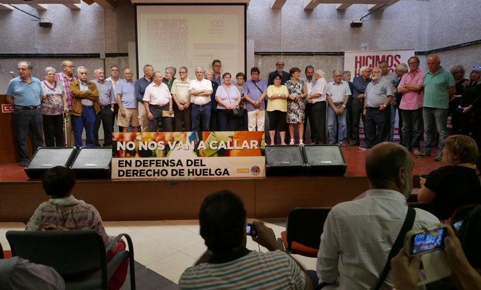 Homenaje a las primeras Comisiones Obreras de Getafe