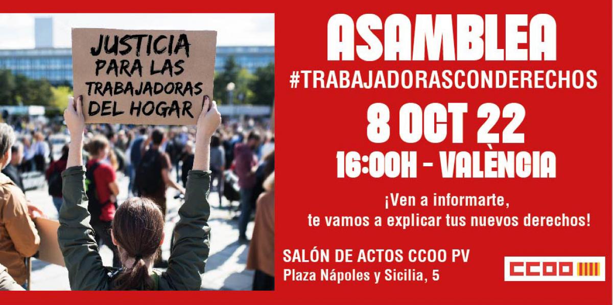 Cartel de la asamblea del 8 de octubre