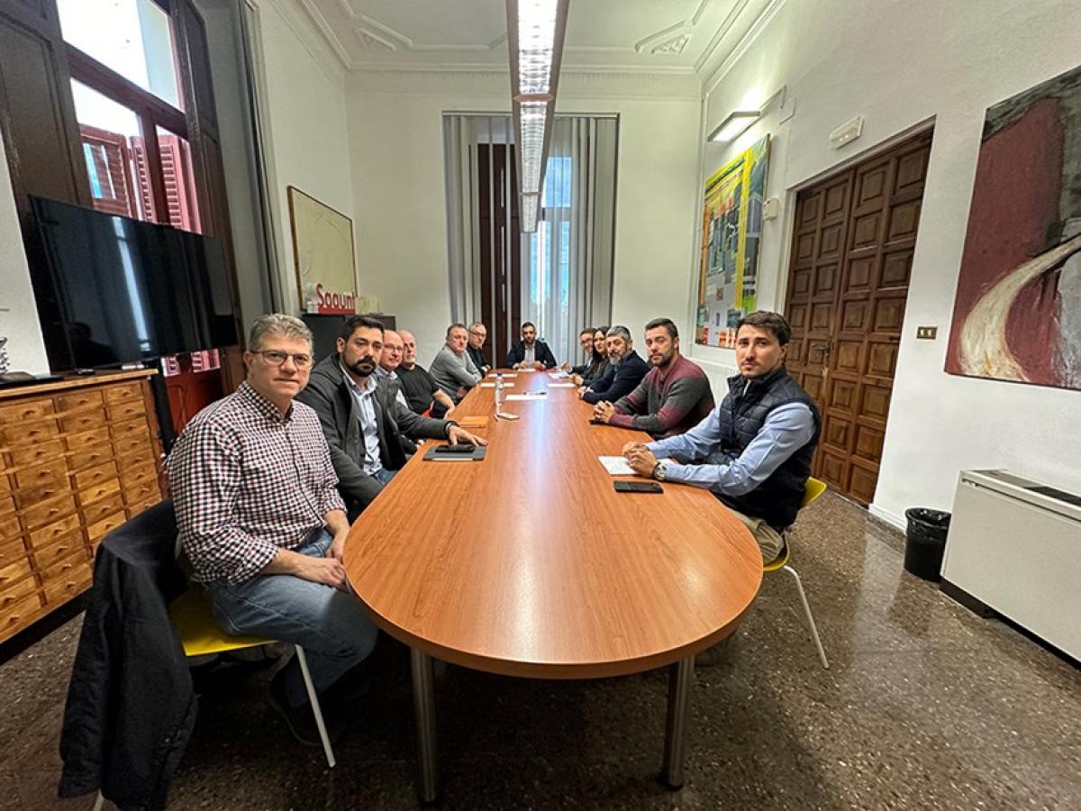 Reunió amb Junta de Portaveus a l'Ajuntament de Sagunt.
