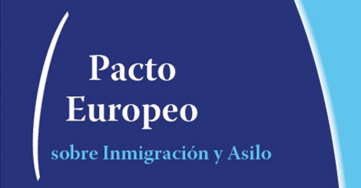 Recorte portada documento Pacto Europeo sobre Inmigración y Asilo