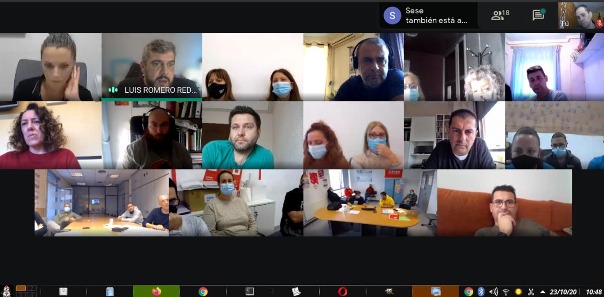 La reunin de la seccin sindical se celebr por videoconferencia