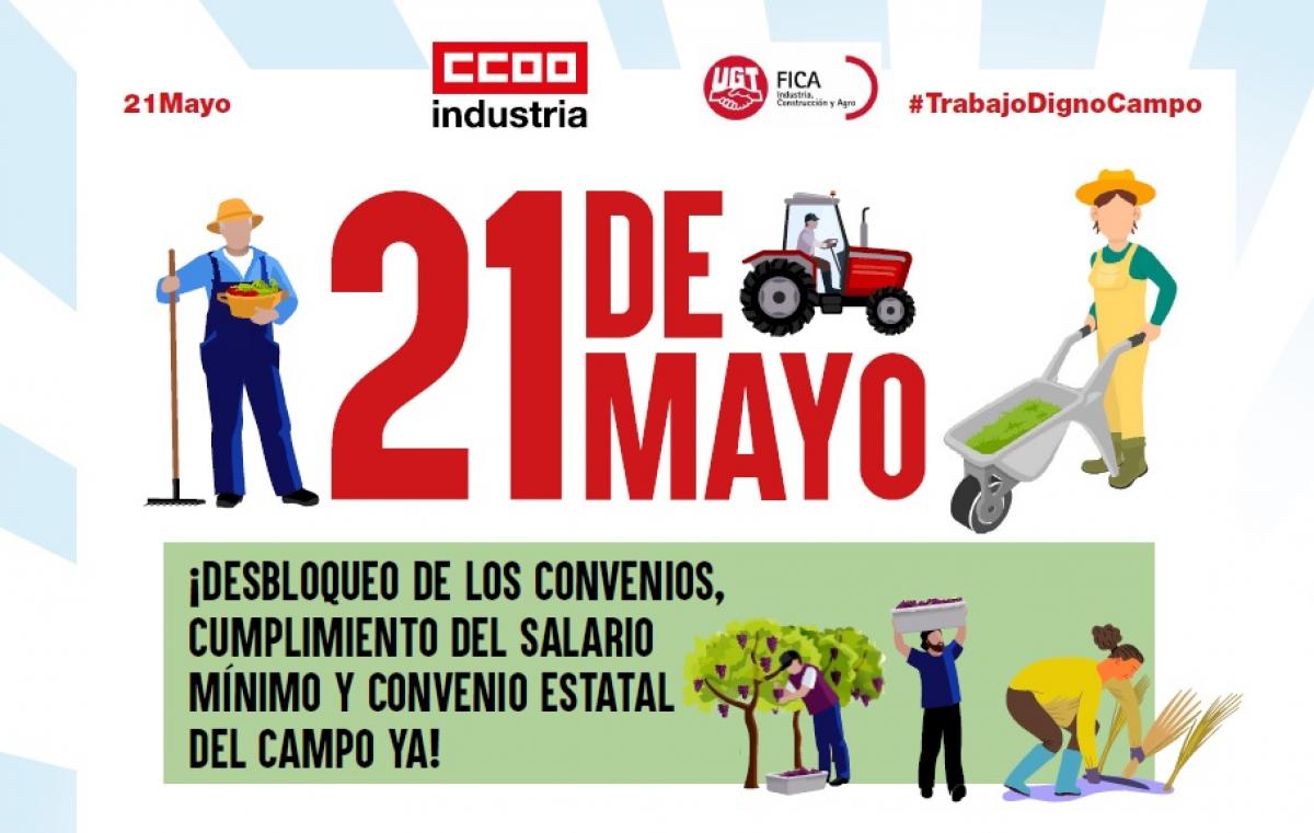 CCOO y UGT pondrn la guinda a las protestas con una gran movilizacin el 21 de mayo