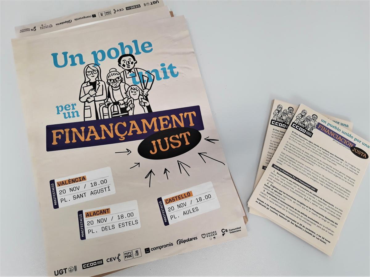 Adhesions al manifest 'Un poble unit per un finanament just'
