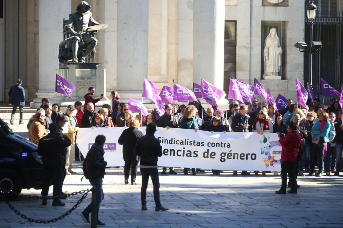 Concentracin contra la violencia machista