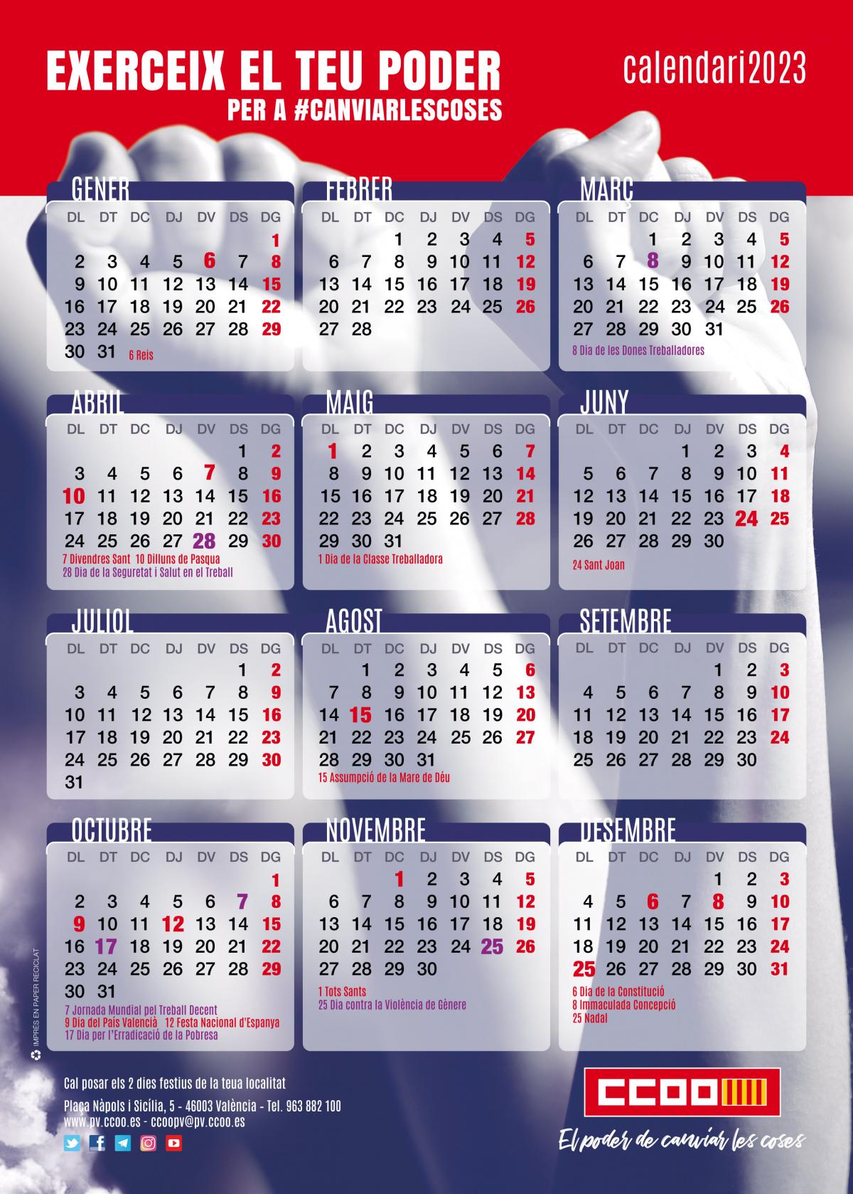 Calendari laboral 2023