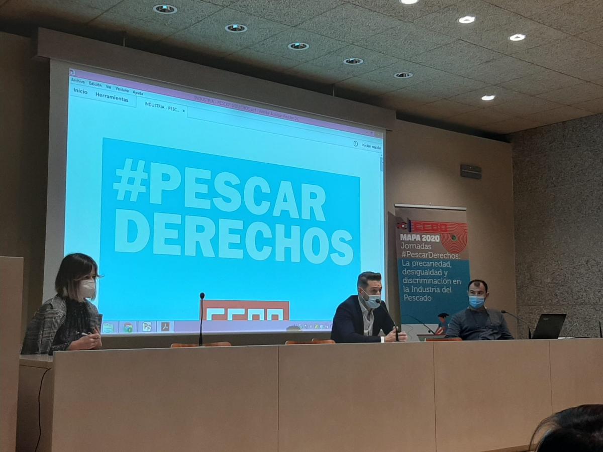 Impulso a la campaa #PescarDerechos en Vigo