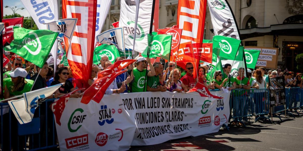 El personal funcionario de Justicia exige que se negocien sus reivindicaciones.