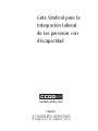 Gua sindical para la integracin laboral de las personas con discapacidad