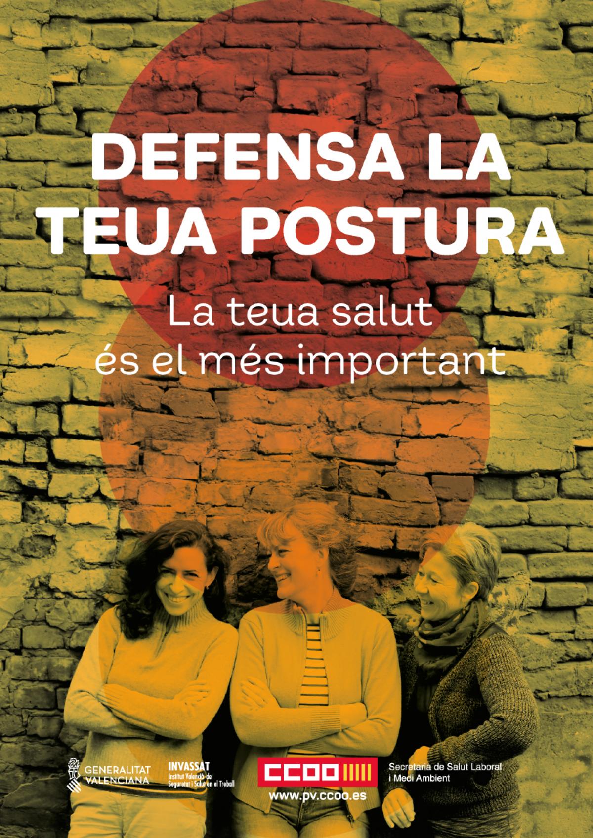 Cartell genric campanya Defensa la teua postura