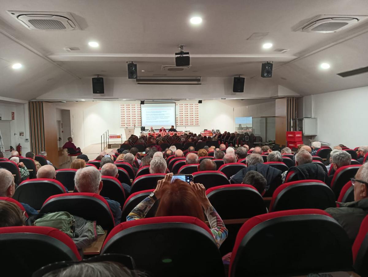 Asamblea organizada por Pensionistas CCOO PV.