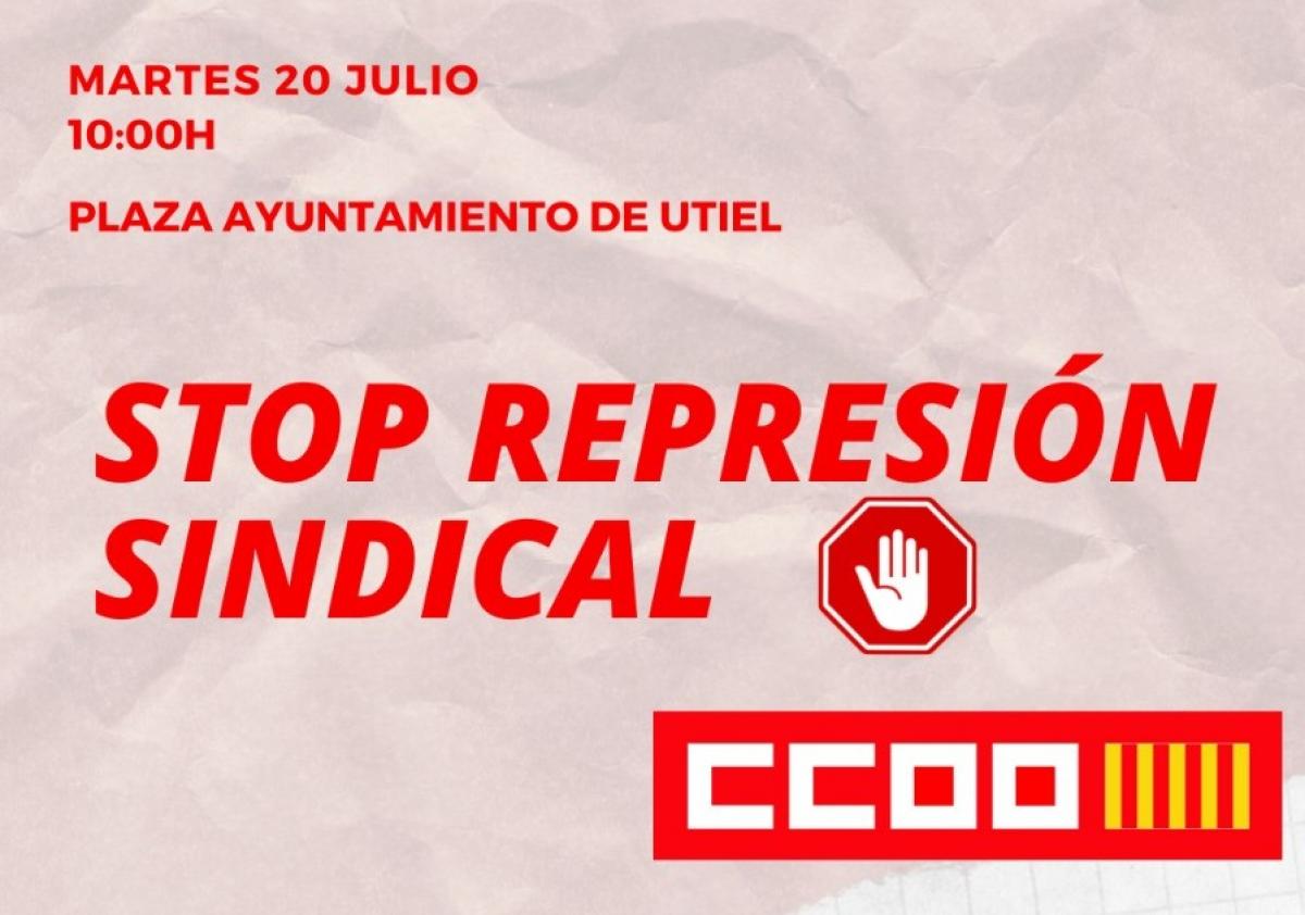 Stop represión sindical