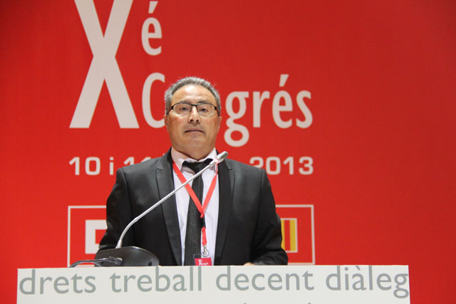 Paco Molina durante la presentación de su informe 