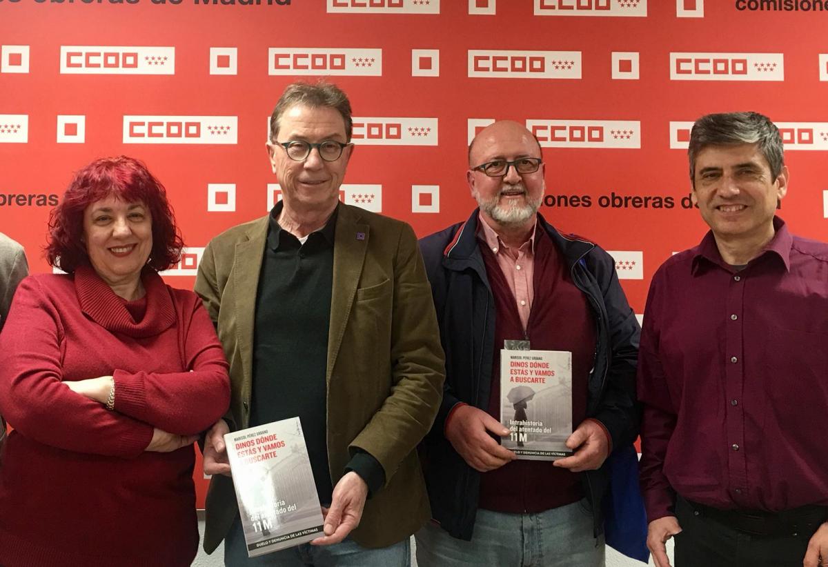 Marisol Prrez Urbano, Jaime Cedrn, Luis Miguel Lpez Reillo (UGT Madrid) y Juan Carlos Cabrero