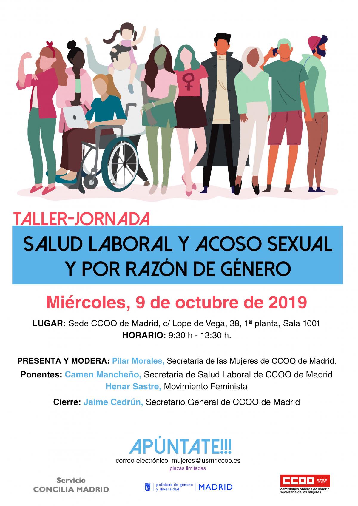 Taller Salud Laboral y acoso sexual y por razn de gnero en CCOO