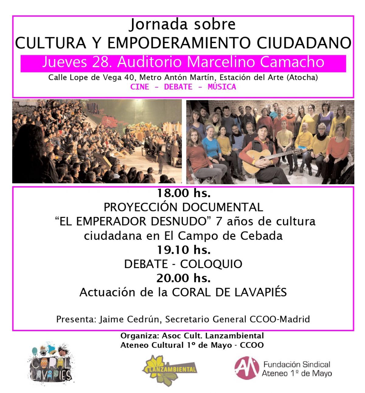 Jornada Cultura y empoderamiento ciudadano"