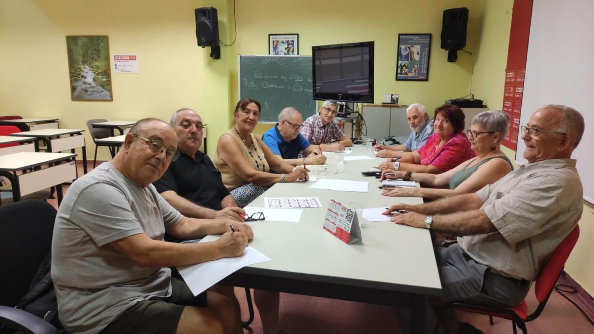 Reunión de la Ejecutiva del Sindicato Intercomarcal CCOO de Pensionistas La Ribera-La Safor