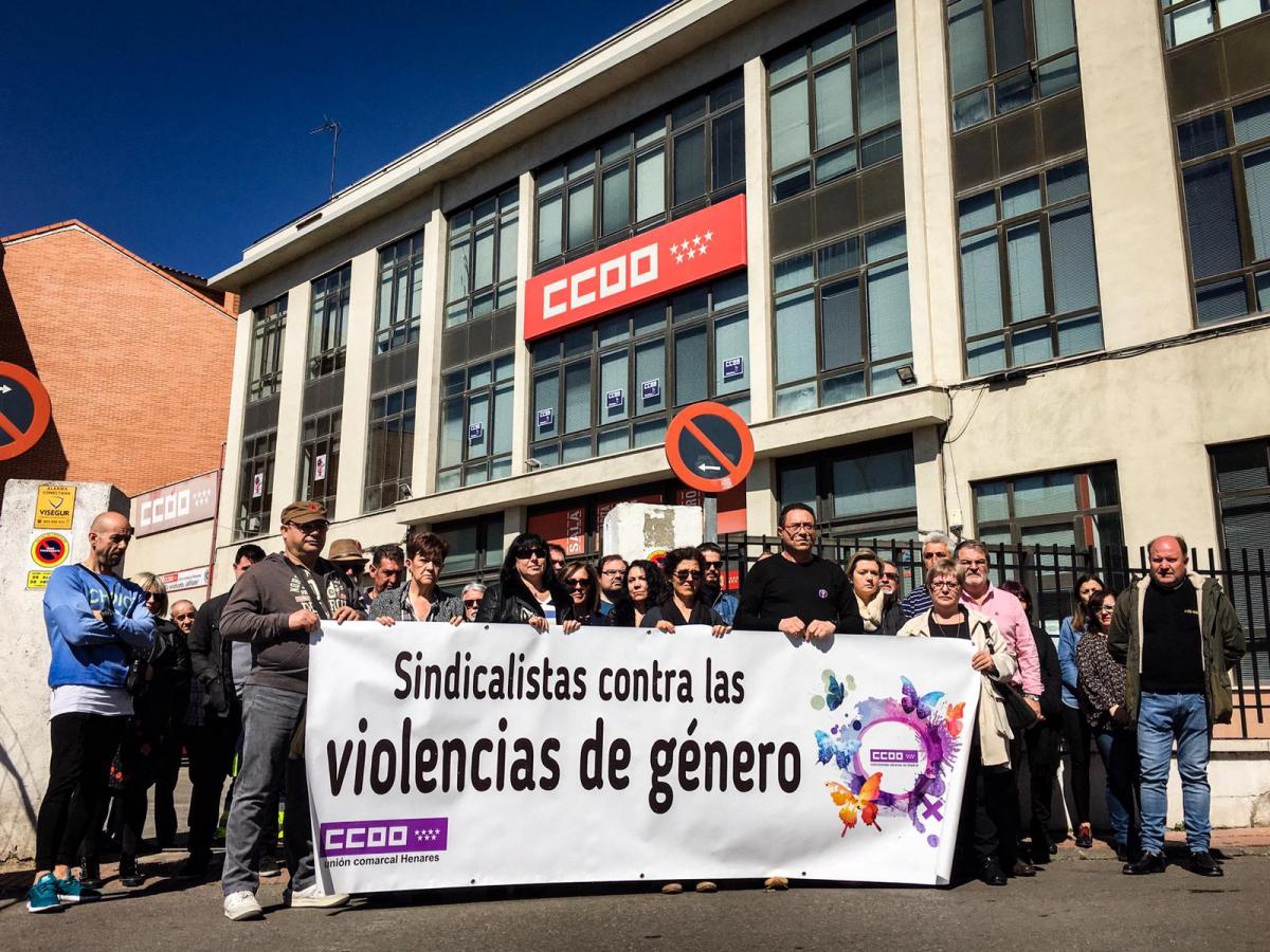CCOO Henares se concentra ante el ltimo asesinato machista