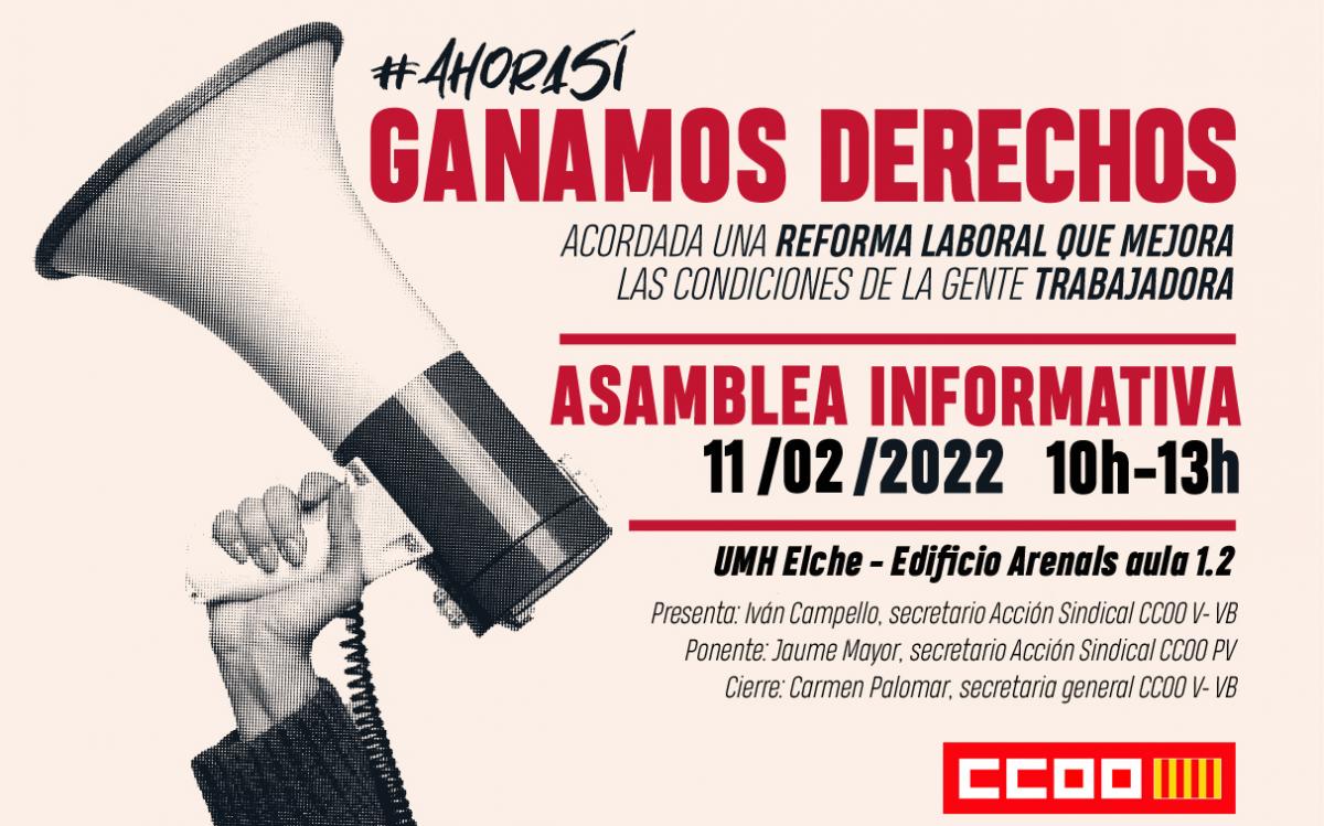 Asamblea informativa en Elche.