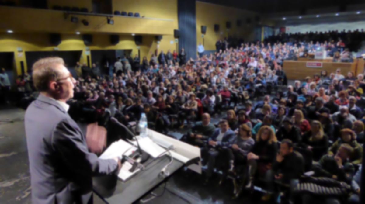 Jaime Cedrn presenta su candidatura a la reeleccin como secretario general de CCOO de Madrid