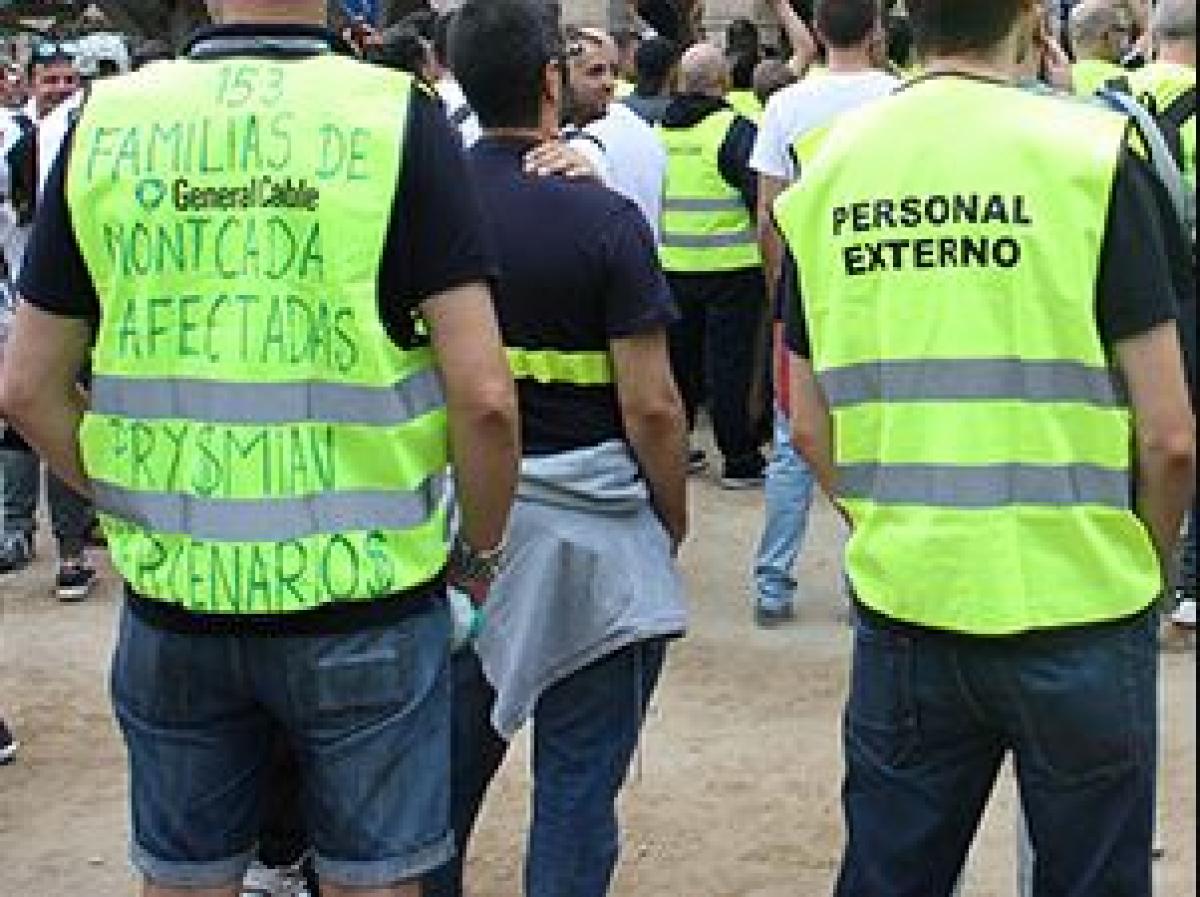 Concentracin de trabajadores de Prysmian