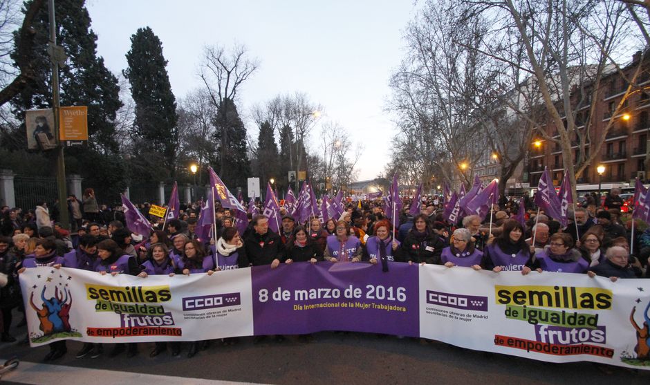 Manifestacin Da Internacional de la Mujer Trabajadora, 8-3-2016